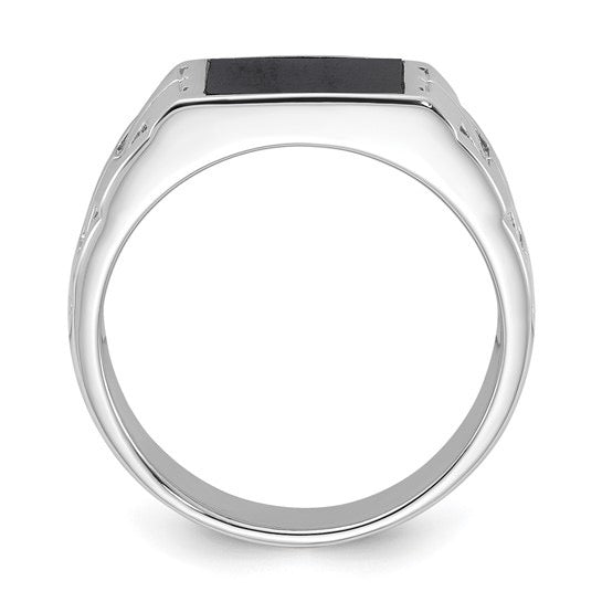 Rex Black Onyx Signet Ring
